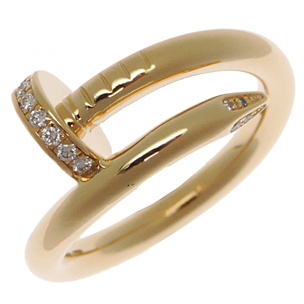 Cartier #52 750YG 0.13ct Diamond Juste un Clou Women's/Men's Ring CRB4216952 ...